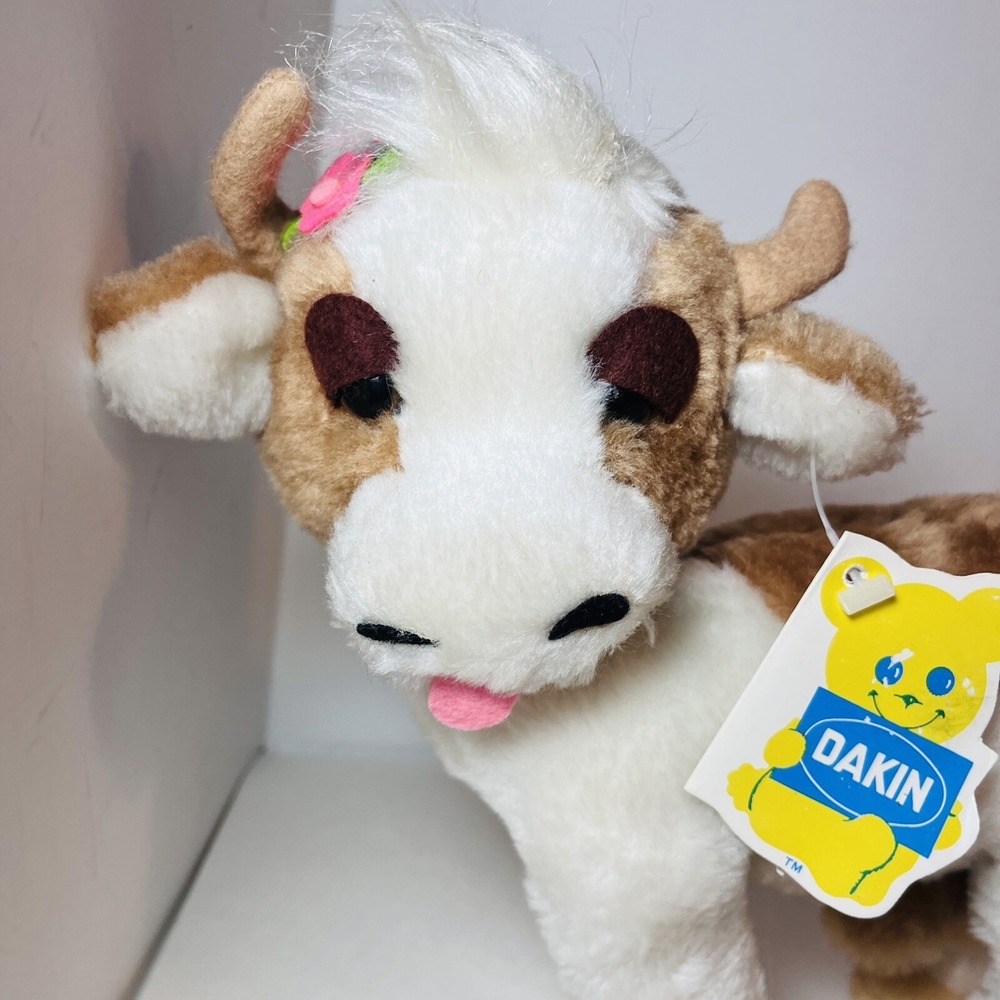 Vintage 1977 Dakin NatureBabies Buttercup Cow Plush 31-1921 With Tags - Picture 2 of 16